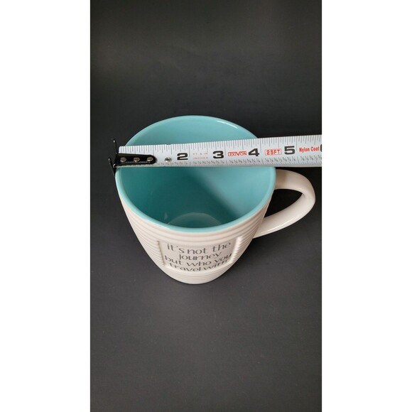 The Old Pottery Company Ceramic Large 22 oz  Coffee Mug "It's not the Journey " - Picture 8 of 8